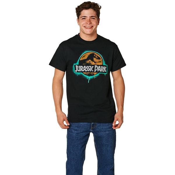 Young Mens Jurassic Park Glow Graphic Tee