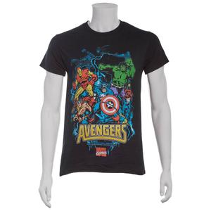 Young Mens Marvel Electric Avengers Short Sleeve Tee alternate view