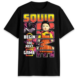 Young Mens Squid Games Graphic Short Sleeve Tee