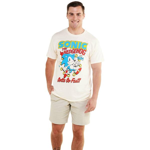 Young Mens Sonic(tm) The Hedghog Gotta Go Fast Short Sleeve Tee alternate view