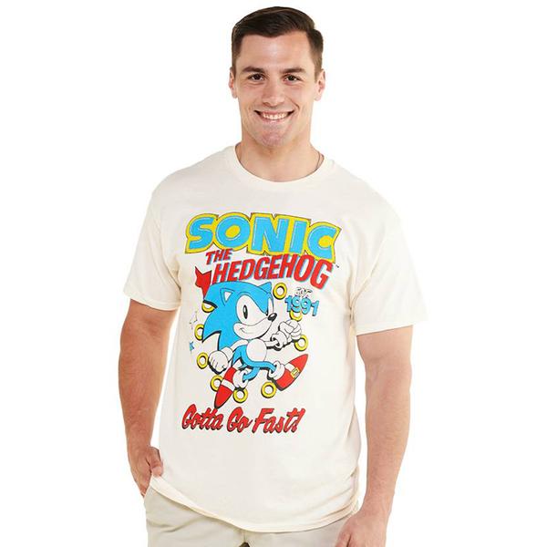 Young Mens Sonic(tm) The Hedghog Gotta Go Fast Short Sleeve Tee