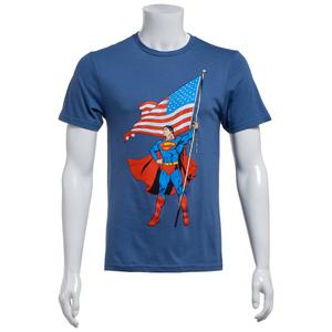 Young Mens Superman(tm) Flag Graphic Tee