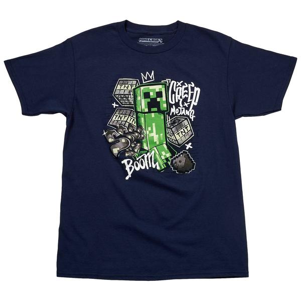 Boys (8-20) Mad Engine Minecraft Streep Creep Graphic Tee
