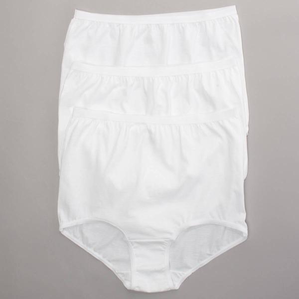 Womens Teri Picot Trim Brief Panties - M100 alternate view