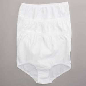 Womens Teri Picot Trim Brief Panties - M100 alternate view