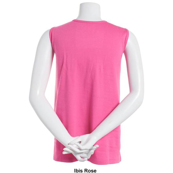 Plus Size Hasting & Smith Basic Solid Round Neck Tank Top alternate view