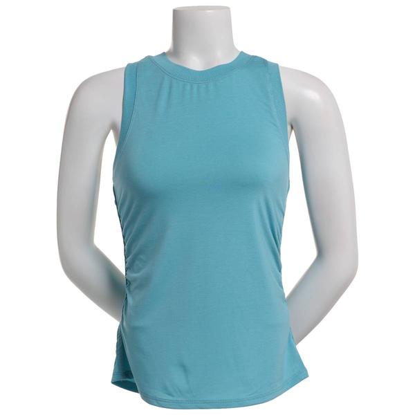 Womens Starting Point(R) Side Ruched Solid Tank Top