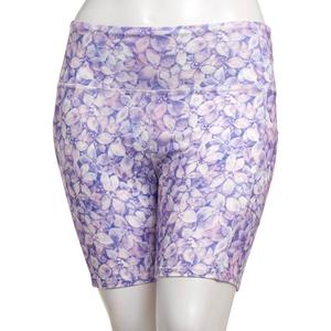 Womens Starting Point(R) Floral Bike Shorts - Purple