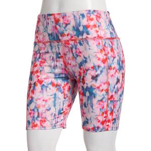Womens Starting Point(R) Blurry Floral Bike Shorts