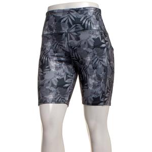 Womens Starting Point(R) Blurred Leaves Bike Shorts