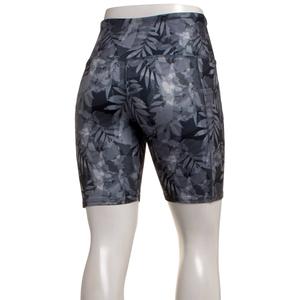 Womens Starting Point(R) Blurred Leaves Bike Shorts alternate view