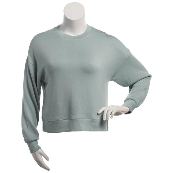 Womens Olivia Parker(R) Double Knit Long Sleeve Crew Sweatshirt