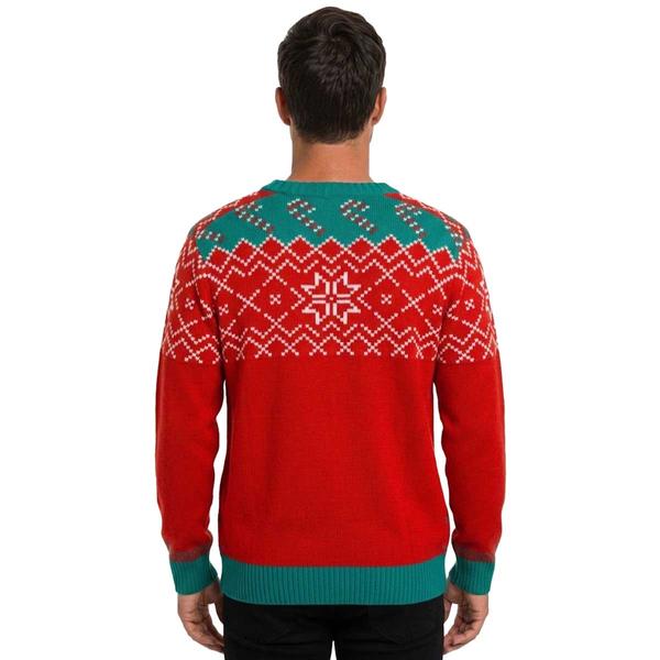 Mens Holiday Hype Holiday Punch Ugly Christmas Sweater alternate view