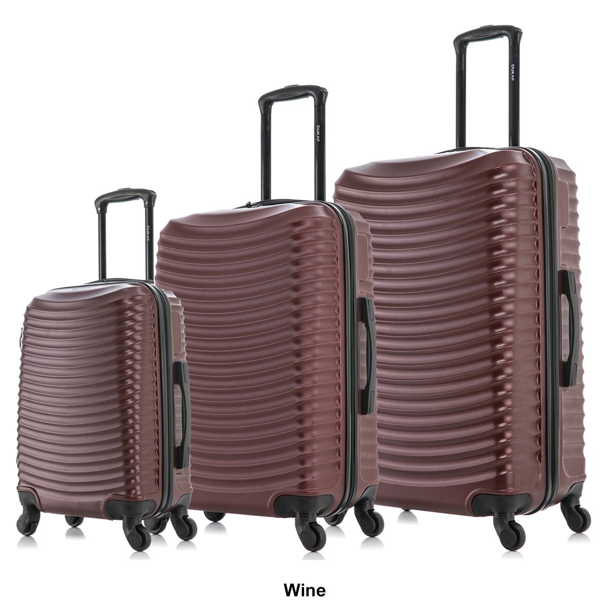 DUKAP Adly 3pc. Lightweight Hardside Spinner Luggage Set