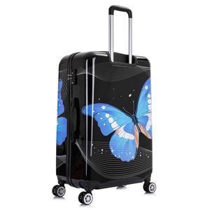 InUSA Black Butterfly Lightweight 28in. Hardside Spinner alternate view