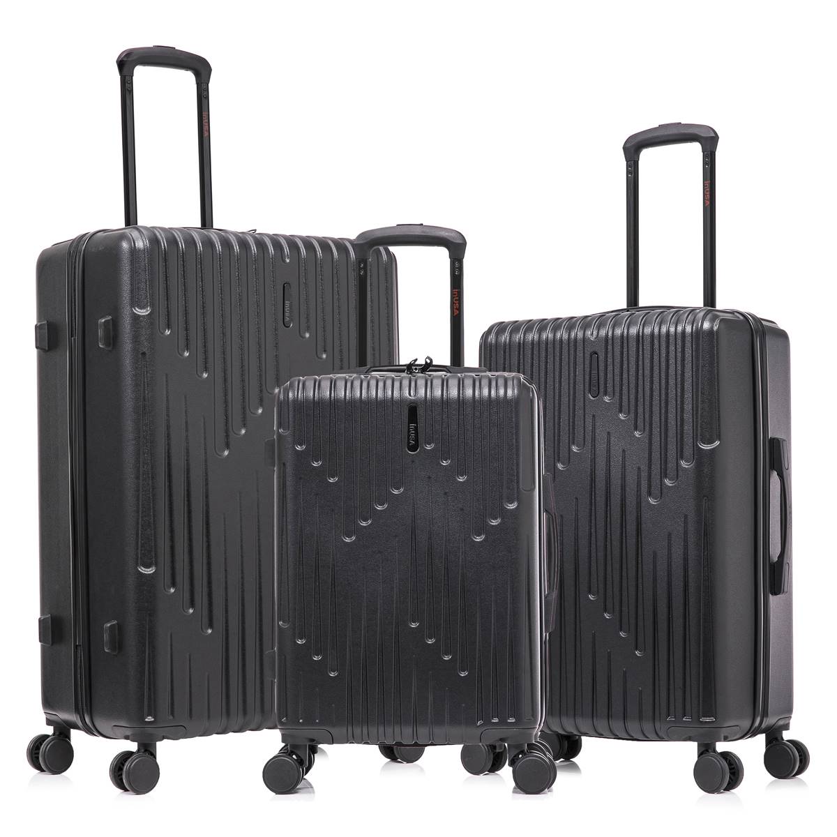 InUSA Drip 3pc. Lightweight Hardside Spinner Luggage Set