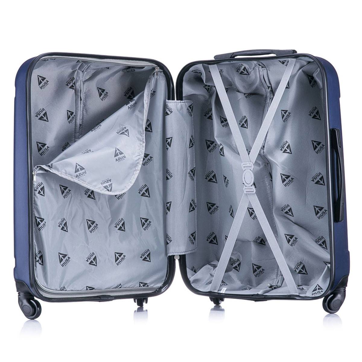 InUSA Pilot 3pc. Hardside Spinner Luggage Set