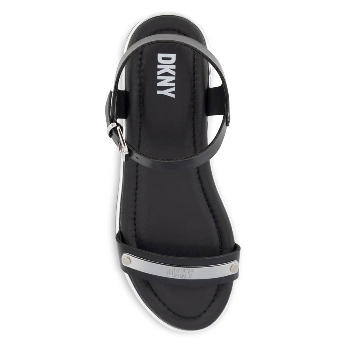 Big Girls DKNY Cassie Metal Strap Slingback Sandals