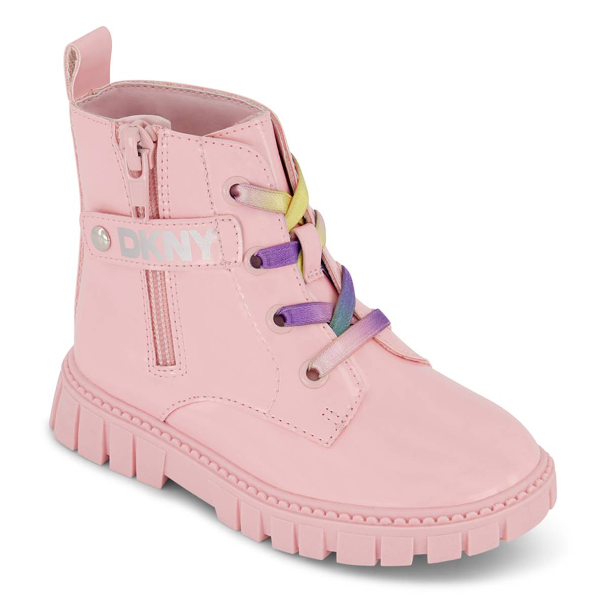 Little Girls DKNY Carrie Side Zip Lug Sole Boots