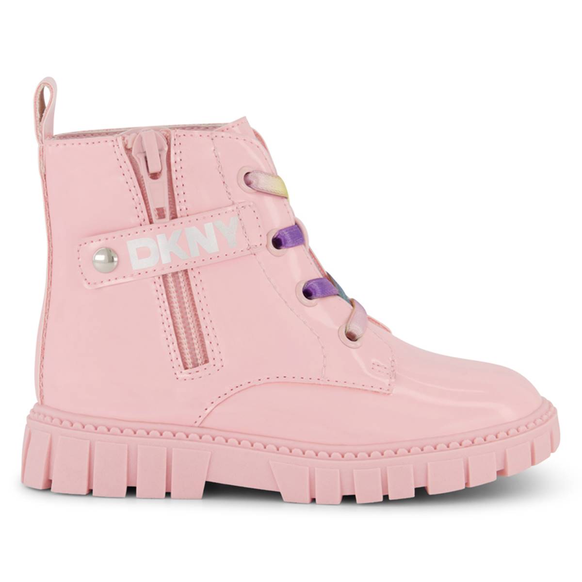 Little Girls DKNY Carrie Side Zip Lug Sole Boots