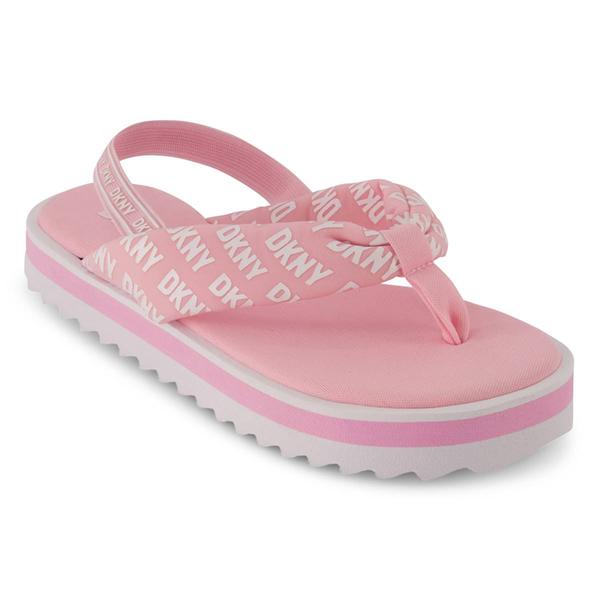 Big Girls DKNY Nia Logo Slingback Sandals