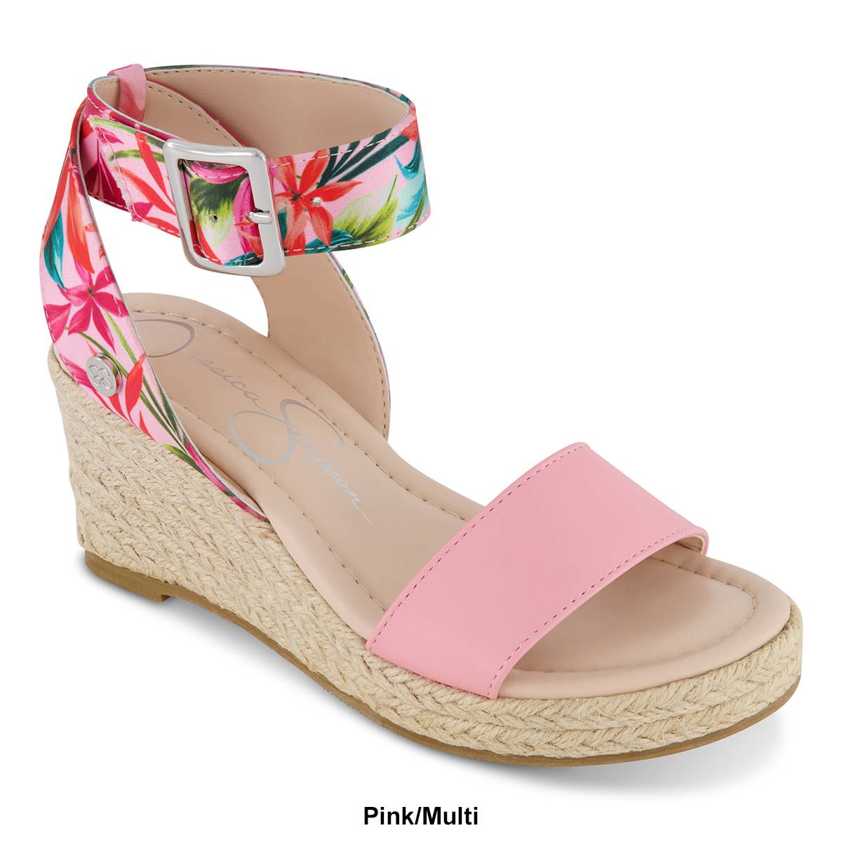 Big Girls Jessica Simpson Asha Cuff Wedge Sandals