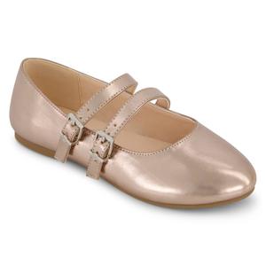 Big Girls Jessica Simpson Amy Double Strap Ballet Flats
