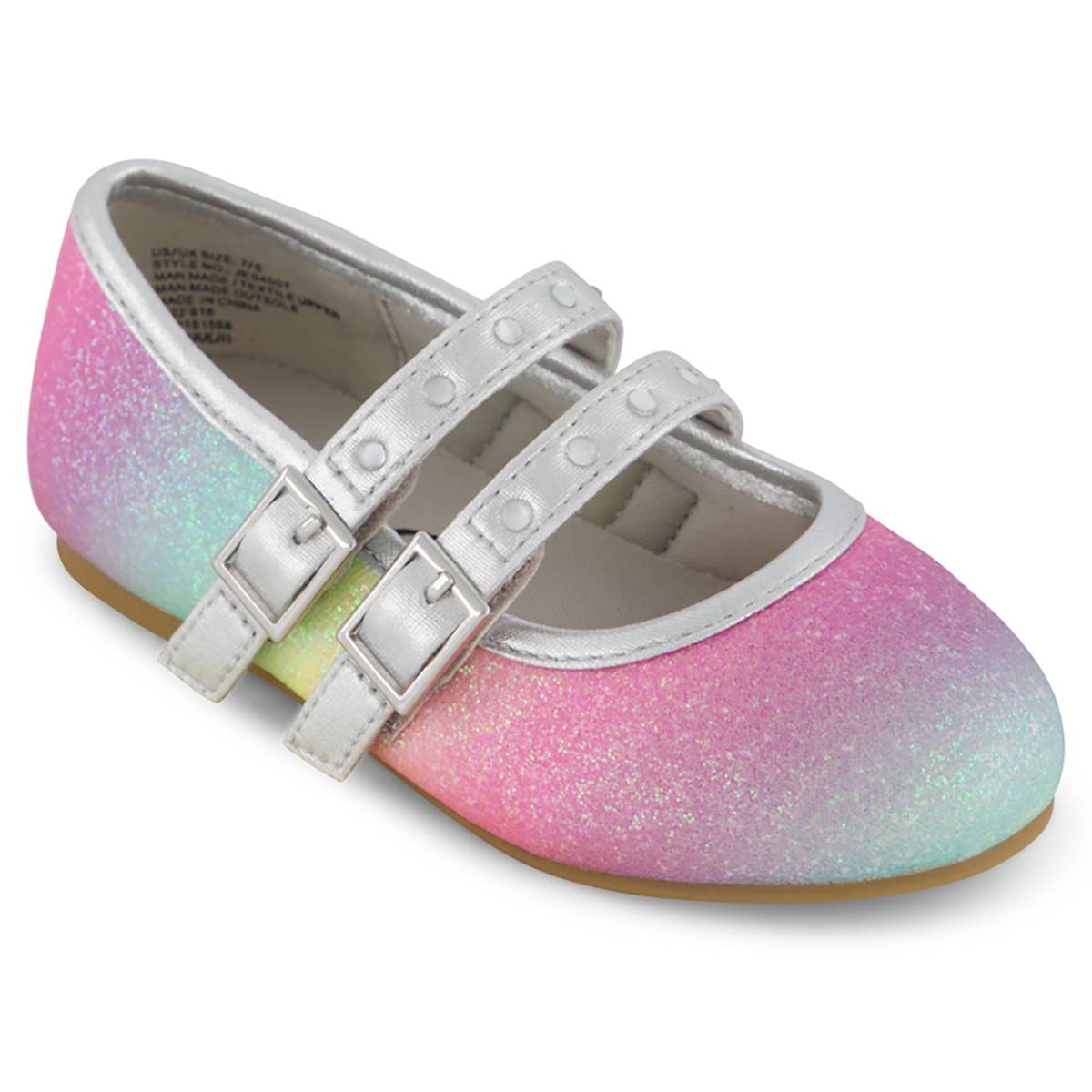 Little Girls Jessica Simpson Amy Double Strap Flats