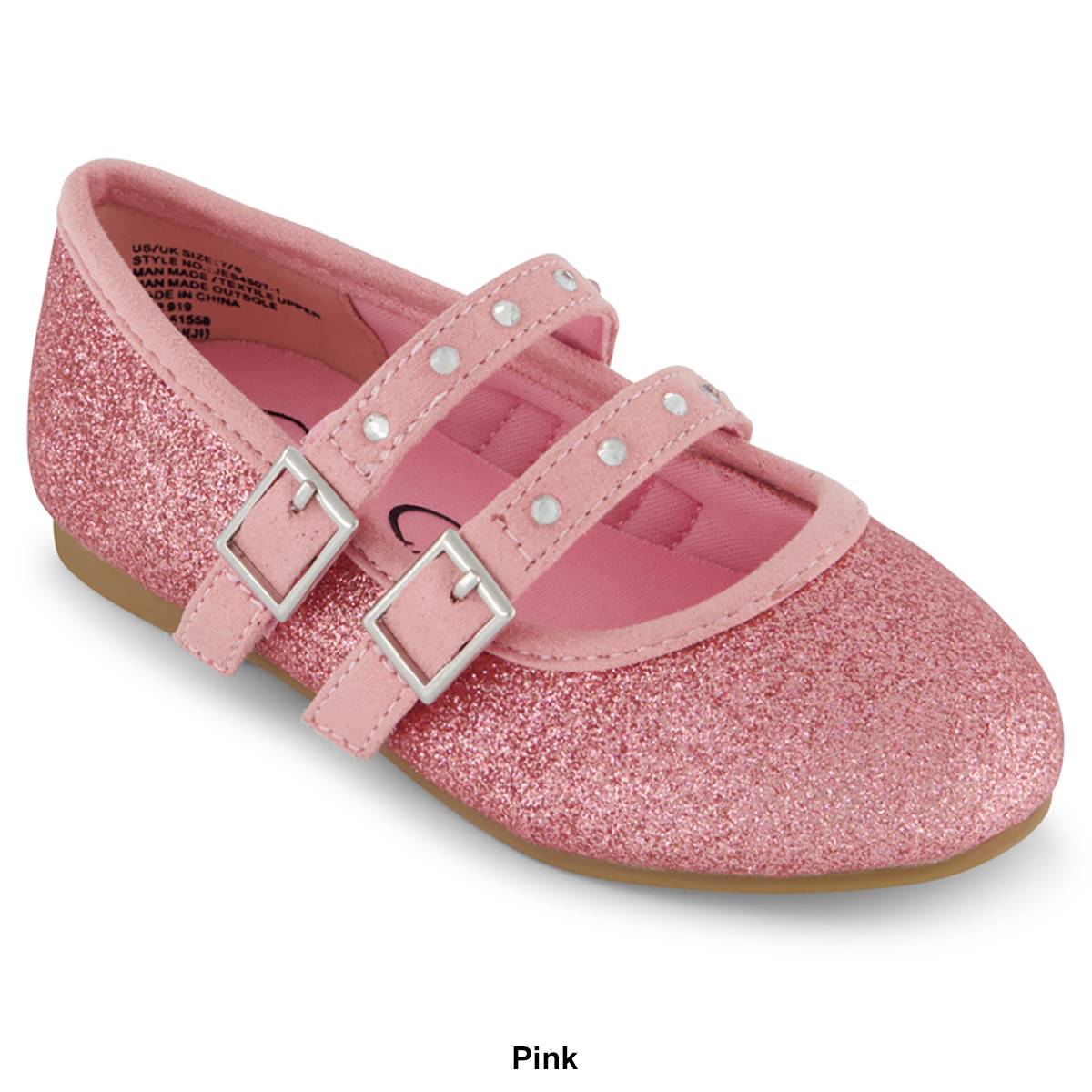 Little Girls Jessica Simpson Amy Double Strap Flats