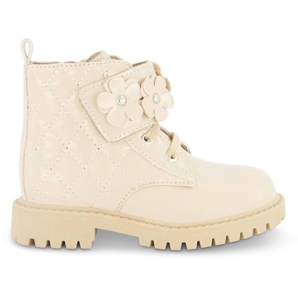 Little Girls Jessica Simpson Daria Flower Combat Boots alternate view