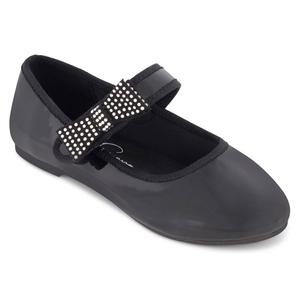 Girls Jessica Simpson Amy Crystal Bow Ballet Flats