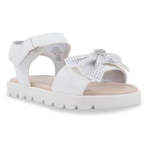 Little Girls Jessica Simpson Tia Heather Hook & Loop Bow Sandals