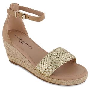 Big Girls Marc Fisher Marren Web Wedge Sandals