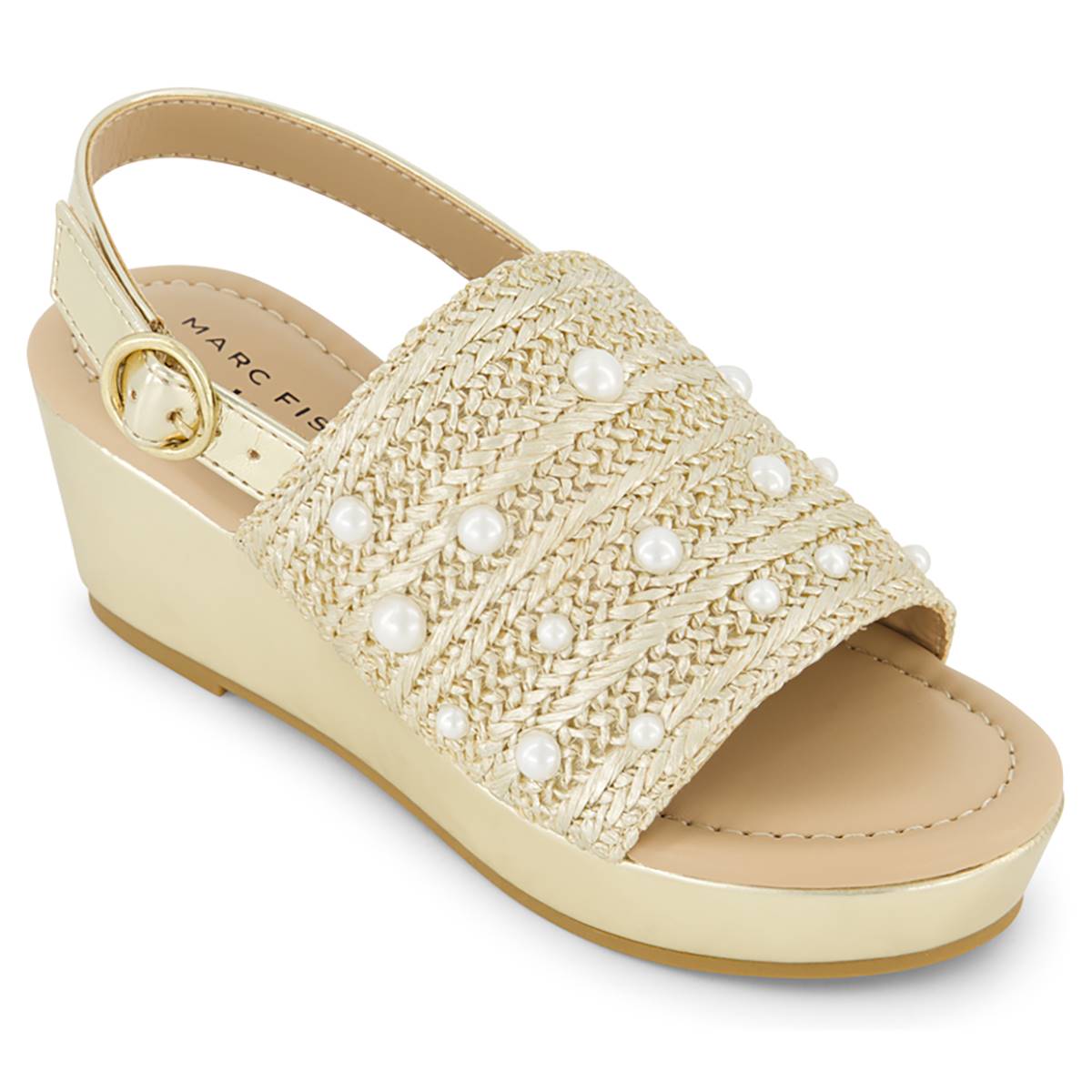 Big Girls Marc Fisher Marren Weave Wedge Sandals