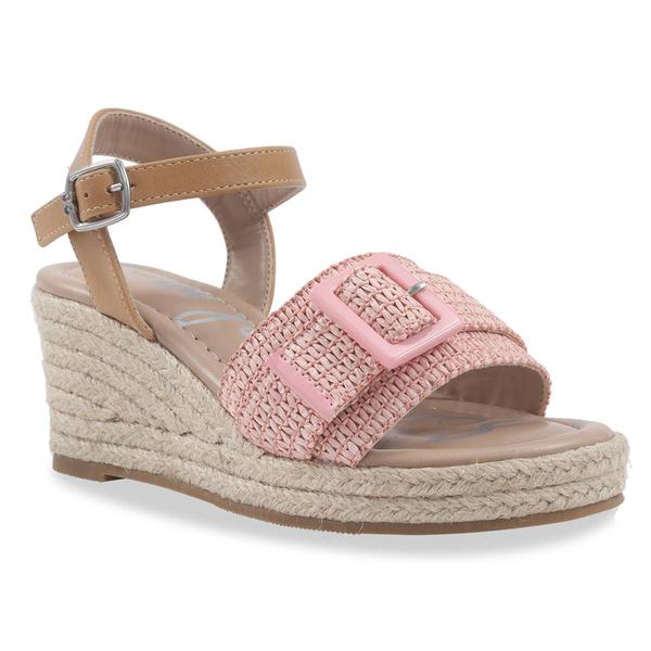 Big Girls Sam Edelman Lucia Buckle Wedge Sandals