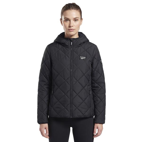 Womens Reebok(R) Fleece Lined Reversible Puffer Coat