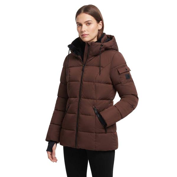 Womens Steve Madden Long Heavyweight Puffer Anorak