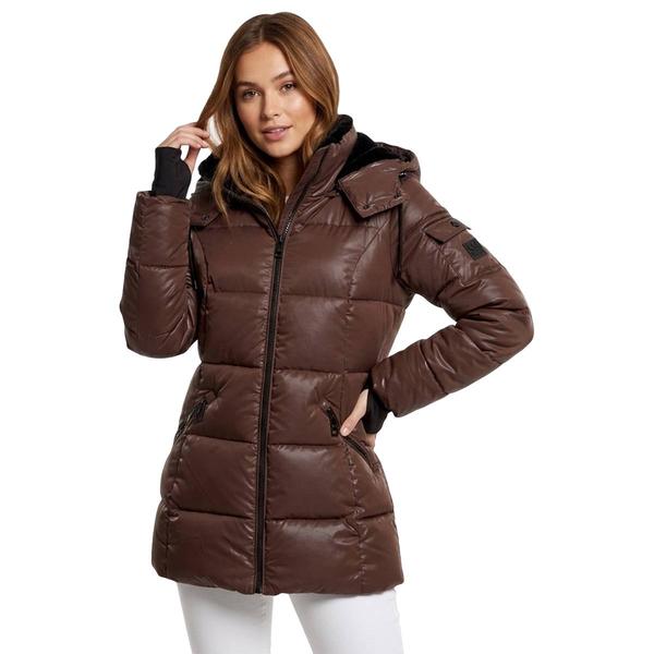 Womens Steve Madden Short Heavyweight Puffer Coat alternate view