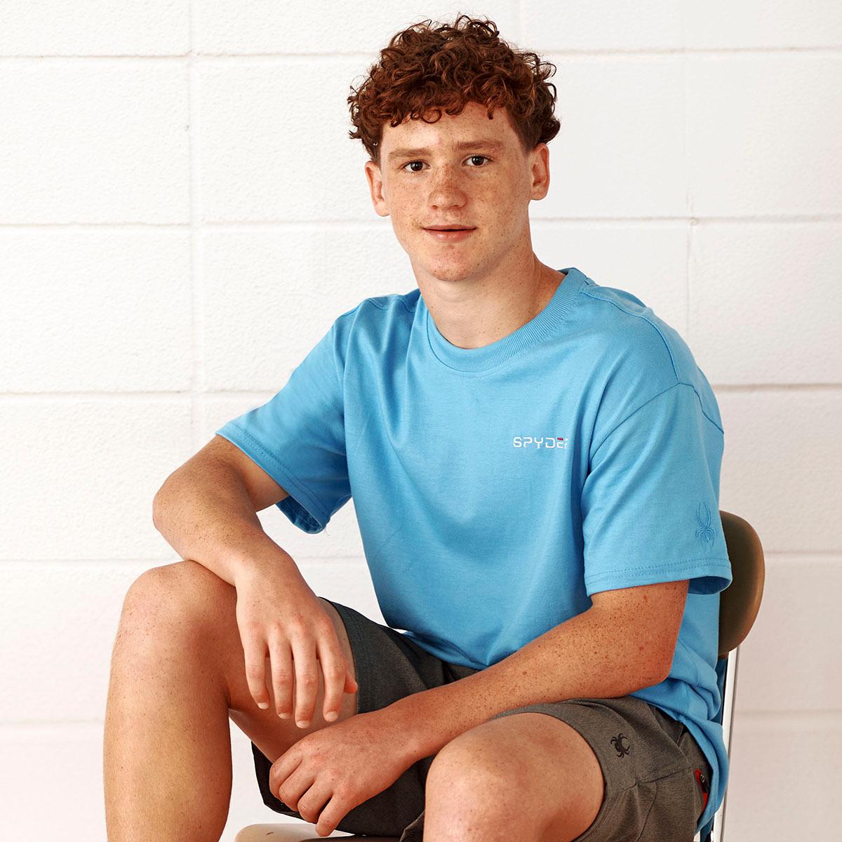 【SPYDER】Duotech Men's Wappen Short Sleeve T-Shirt Men's Spyder Performance T-Shirts & Shorts | Boscov's