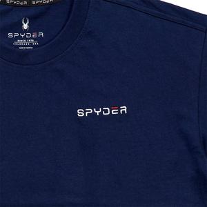 Mens Spyder Left Sleeve Logo Short Sleeve Tee - Navy alternate view
