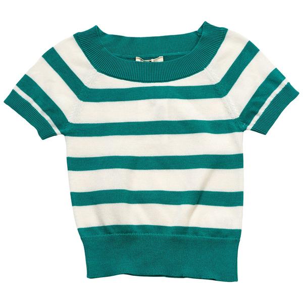 Girls (7-16) Jessica Simpson Short Sleeve Wide Stripe Knit Top
