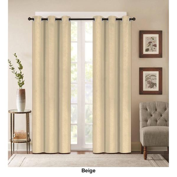 J&V Textiles Denver Embossed Blackout Grommet Curtain Panels alternate view