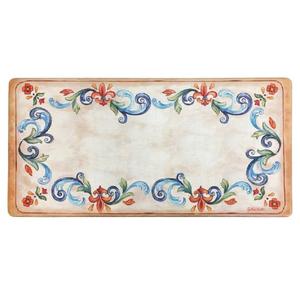 J&V Textiles Cloud Comfort Anti-Fatigue Fleur Cream Kitchen Mat