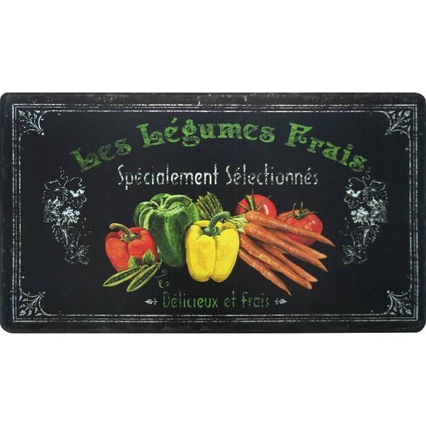 J&V Textiles Cloud Comfort Anti-Fatigue Les Legumes Kitchen Mat