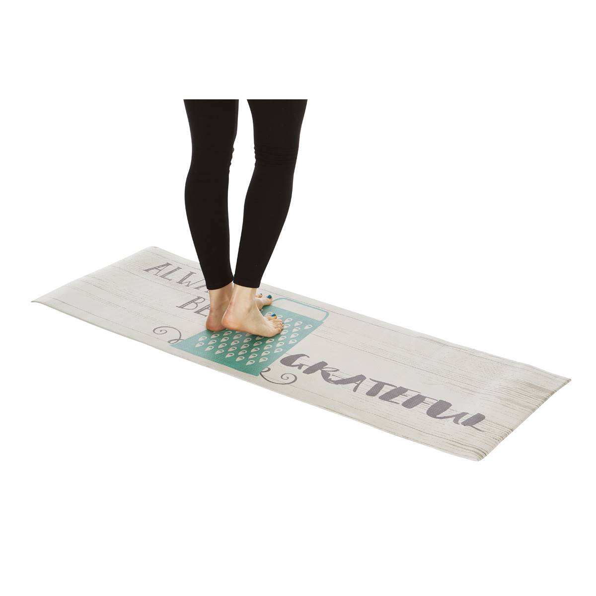 J&V Textiles Cloud Comfort Always Be Grateful Anti-Fatigue Mat