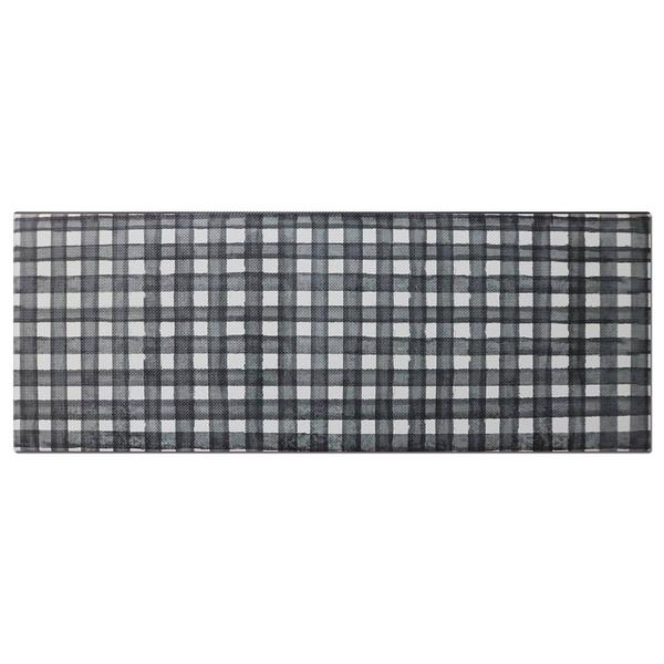 J&V Textiles Cloud Comfort Gingham Anti-Fatigue Kitchen Mat