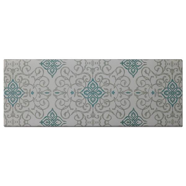 J&V Textiles Cloud Comfort Rustic Medallion Anti-Fatigue Mat