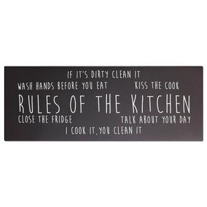 J&V Textiles Cloud Comfort Rules of The Kitchen Anti-Fatigue Mat