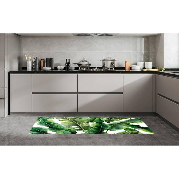 J&V Textiles Cloud Comfort Green Leaves Anti-Fatigue Kitchen Mat alternate view