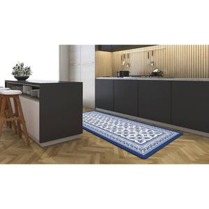 J&V Textiles Cloud Comfort Blue Geo Anti-Fatigue Kitchen Mat alternate view